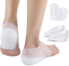 Portable Invisible Height Increased Insole Silicone 2-6cm Insoles Heel Cushion Plantar Fasciitis Shoe Sole Gel Heel Pads